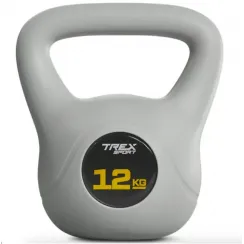 Гиря виниловая 12кг Trex Sport TX-012CKB серый