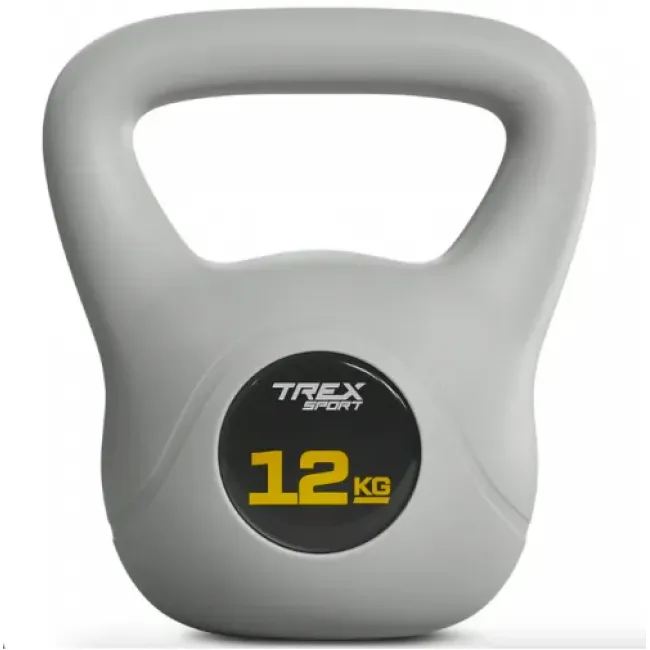 Гиря виниловая 12кг Trex Sport TX-012CKB серый Гиря виниловая 12кг Trex Sport TX-012CKB серый