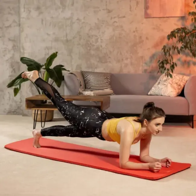Коврик для йоги Hop-Sport HS-NB016GM NBR 1,5см красный