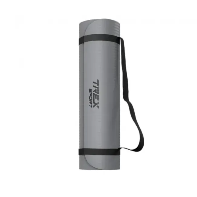 Коврик для йоги Trex Sport TX-018NGM NBR 1см 180х60 серый