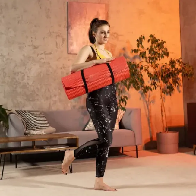 Коврик для йоги Hop-Sport HS-NB016GM NBR 1,5см красный