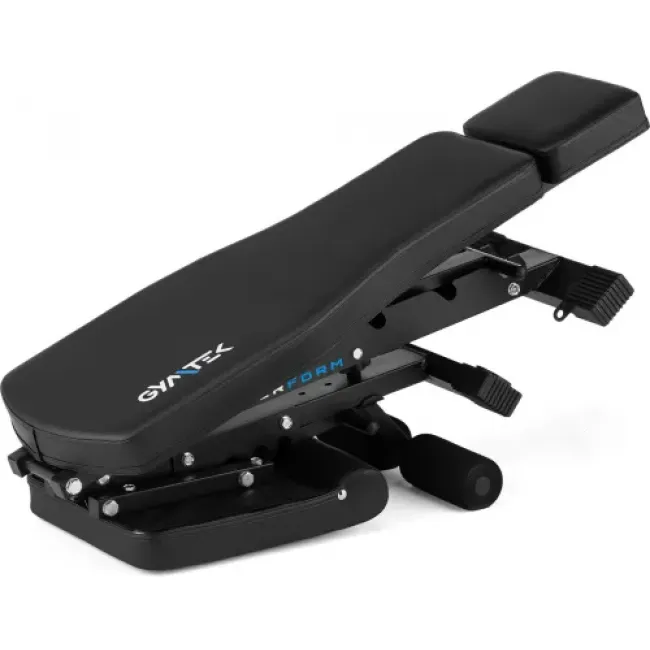 Складная регулируемая скамья для тренировок Gymtek XL500 с эспандерами