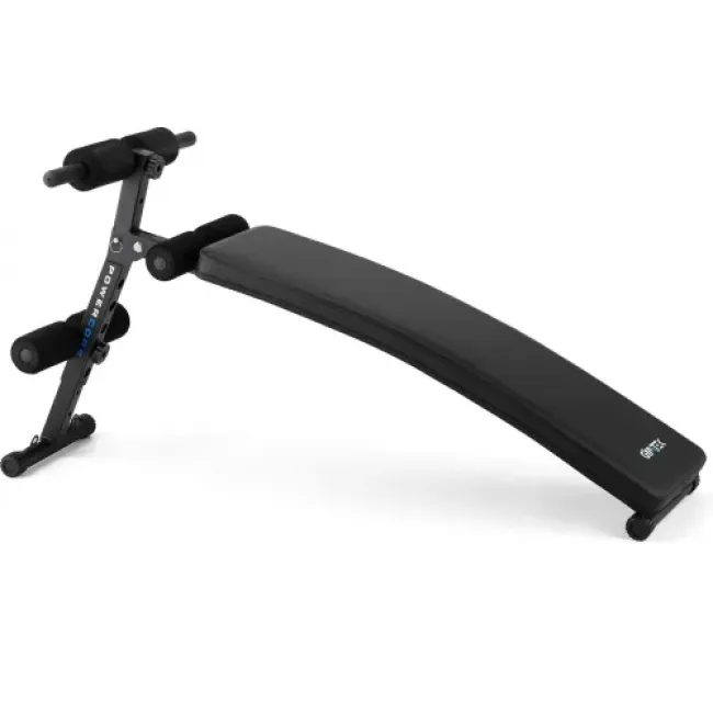 Наклонная скамья для тренировок пресса Gymtek XL200 с эспандерами для дома