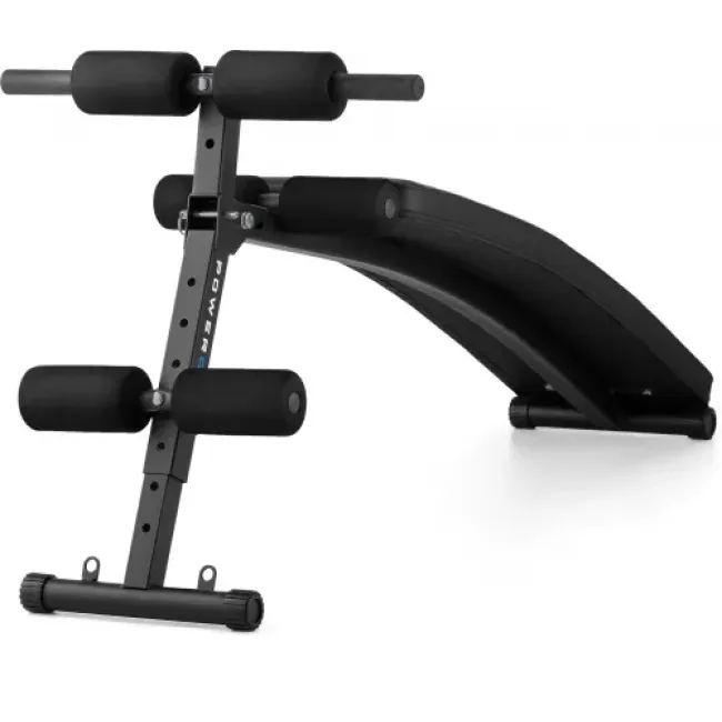 Наклонная скамья для тренировок пресса Gymtek XL200 с эспандерами для дома