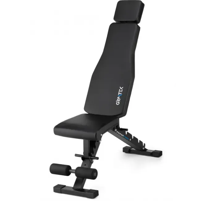 Складная регулируемая скамья для тренировок Gymtek XL500 с эспандерами