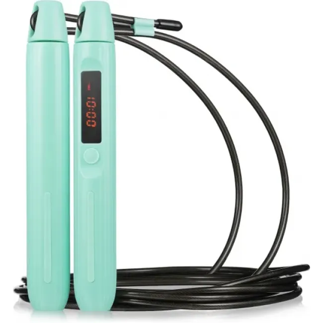 Умная скакалка Gymtek Smart с дисплеем и Bluetooth бирюзовая