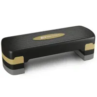 Степ платформа Hop-Sport HS-PP033AS черно-золотая