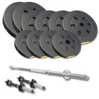 Набор со штангой и гантелями Besport PowerPro 61кг (гриф 167см)