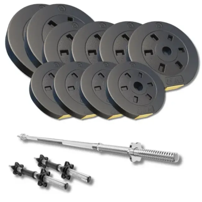 Набор со штангой и гантелями Besport PowerPro 61кг (гриф 167см)