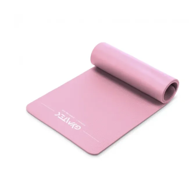 Килимок (мат) для йоги та фітнесу Gymtek NBR 1,5 см рожевий