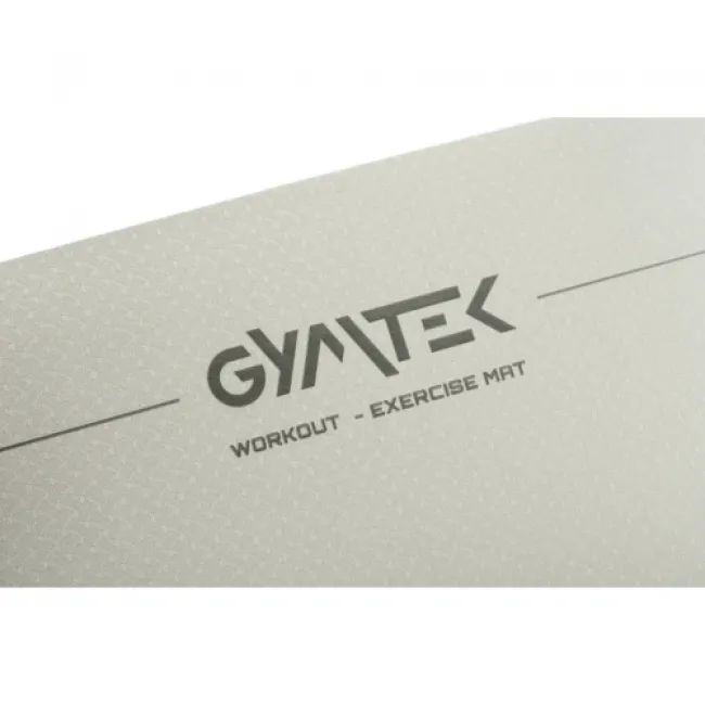 Килимок (мат) для фітнесу та йоги Gymtek ТРЕ 0,6 см сіро-чорний
