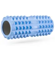 Масажний ролик Gymtek для йоги та фітнесу 33*10,5 см блакитний