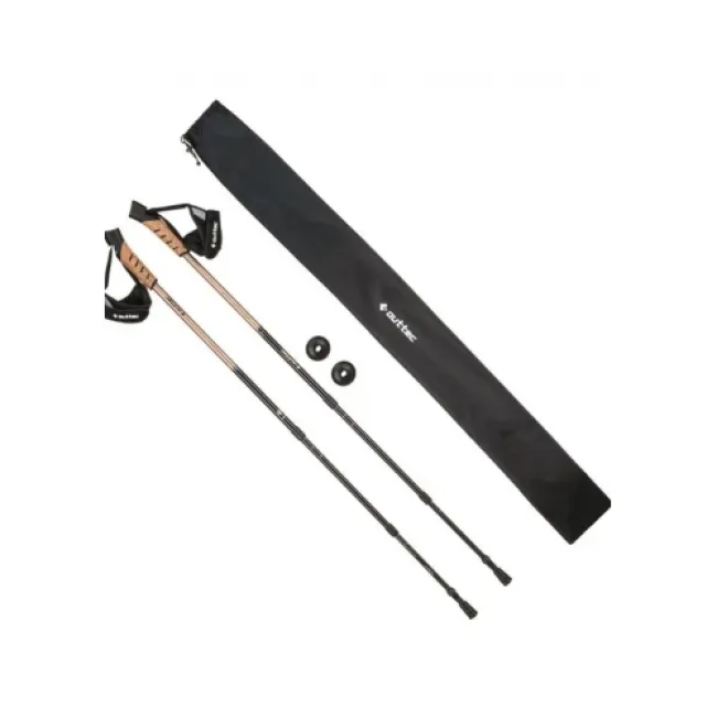 Треккинговые палки Outtec 3-х секционные 70-135 cм Anti-shock Carbon