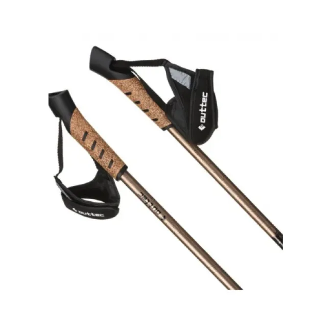 Треккинговые палки Outtec 3-х секционные 70-135 cм Anti-shock Carbon