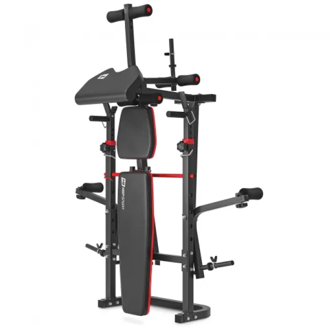 Набор Hop-Sport Premium 105 кг со скамьей HS-1065HB Pro, штангами и гантелями