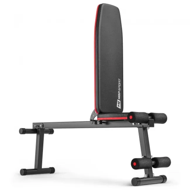 Набор Hop-Sport Premium 75 кг со скамьей HS-1010 Pro, штангами и гантелями