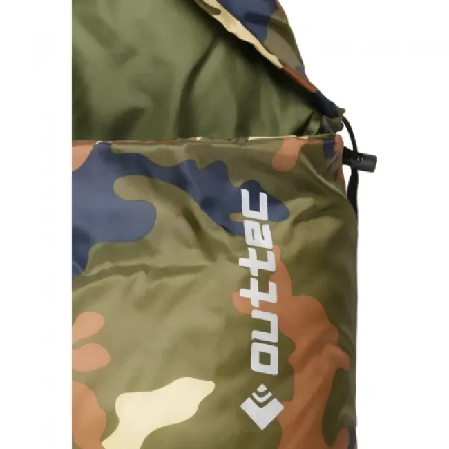 Спальный мешок одеяло Outtec с капюшоном камуфляж