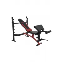 Скамья для жима York Fitness Delta Pro 1000 со стойкой для штанги и партой Скотта