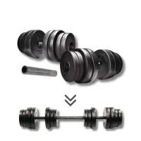 Гантели Elitum 2х31кг + удлинитель грифа для штанги