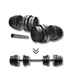 Гантели Elitum 2х31кг + удлинитель грифа для штанги