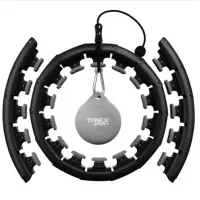 Хулахуп Trex Sport TX-010CHH массажный с утяжелителем черный