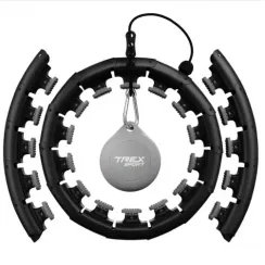 Хулахуп Trex Sport TX-010CHH массажный с утяжелителем черный