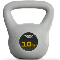 Гиря виниловая 10кг Trex Sport TX-010CKB серый