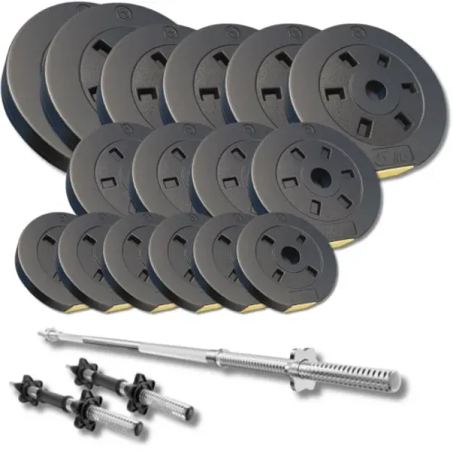 Набор со штангой и гантелями Besport PowerPro 68кг (гриф 167см)