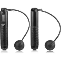 Умная скакалка Gymtek Smart с дисплеем и счетчиком черная