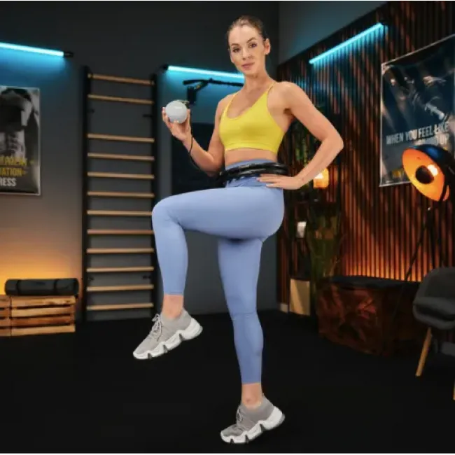 Хулахуп Trex Sport TX-010CHH масажний з обтяжувачем чорний