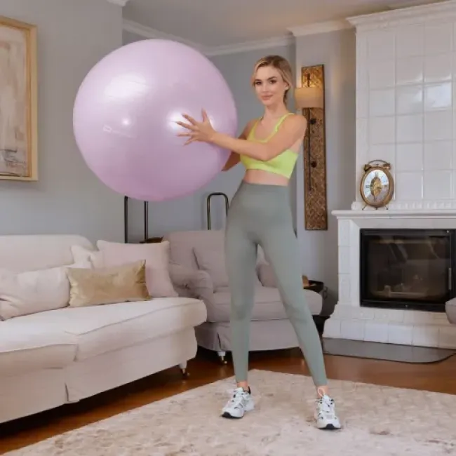 Фитбол Hop-Sport 85см сиреневый + насос