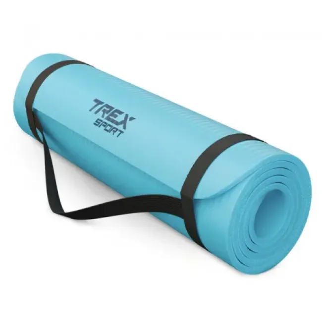 Килимок для йоги Trex Sport TX-018NGM NBR 1см 180х60 блакитний