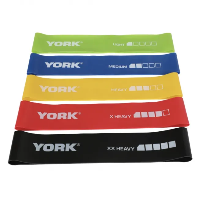 Набір гумок для фітнесу York Fitness (5 шт) 0,5-30 кг Набір гумок для фітнесу York Fitness (5 шт) 0,5-30 кг