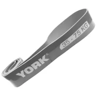 Резинка для подтягивания и спорта York 35-75кг - 2080x85x4,5 мм, серый