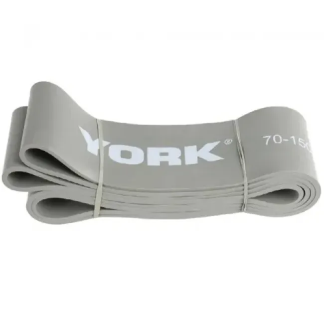 Резинка для фитнеса York 35-75кг - 2080x85x4,5 мм, серый
