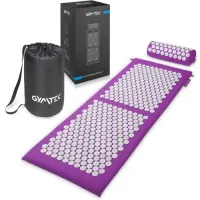 Аппликатор Кузнецова / Коврик акупунктурный с валиком Gymtek фиолетовый