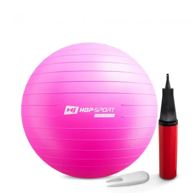 Фітбол Hop-Sport 55см маджента + насос Фітбол Hop-Sport 55см маджента + насос