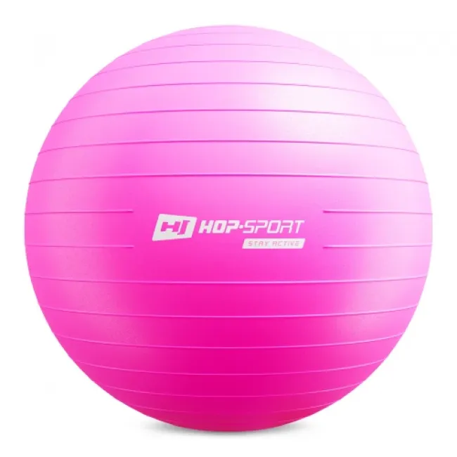 Фітбол Hop-Sport 55см маджента + насос
