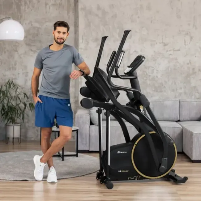 Орбитрек Hop-Sport HS-250CF Jucon черно-золотистый