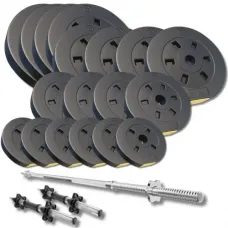 Набор со штангой и гантелями Besport PowerPro 89кг (гриф 167см)