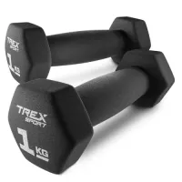 Гантели для фитнеса 1 кг 2шт неопреновые TREX Sport TX-010VD
