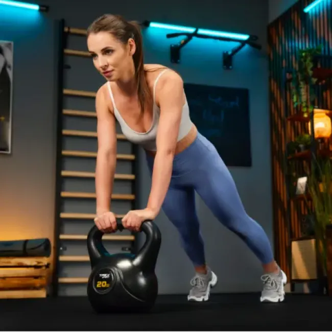 Гиря виниловая 20кг Trex Sport TX-020CKB черный