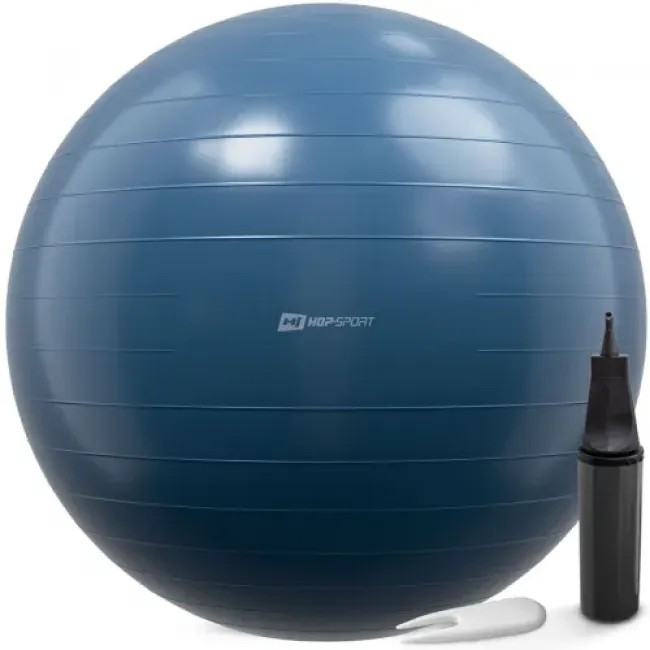 Фитбол Hop-Sport 85см морской темный + насос