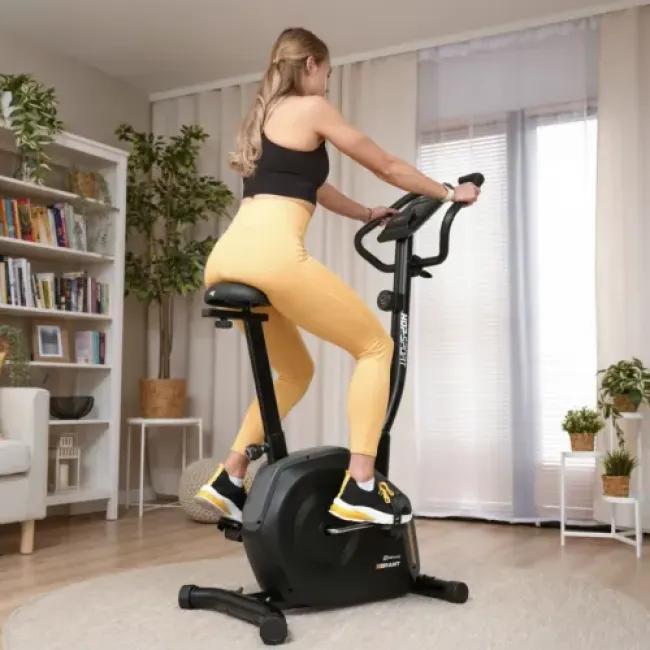 Велотренажер Hop-Sport HS-4000H Grant черно-золотистый