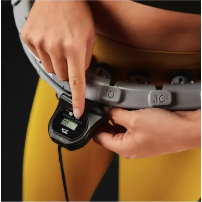 Хулахуп Trex Sport TX-020CHH масажний з обважувачем та лічильником сірий