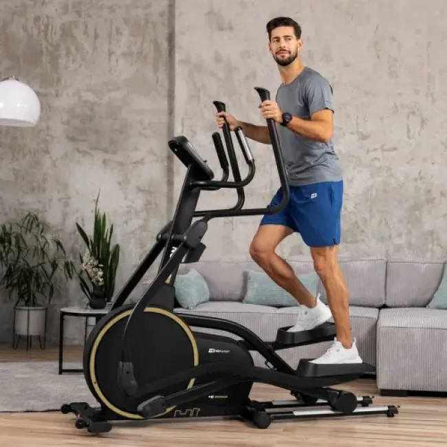 Орбитрек Hop-Sport HS-250CF Jucon черно-золотистый