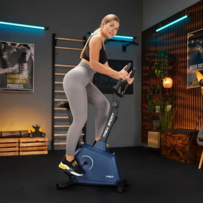 Велотренажер Trex Sport TX-380MB Rigon магнітний темно-синій
