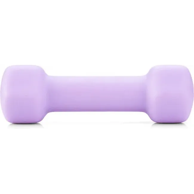 Гантелі для фітнесу неопренові Gymtek Hex 2х1кг лавандовий