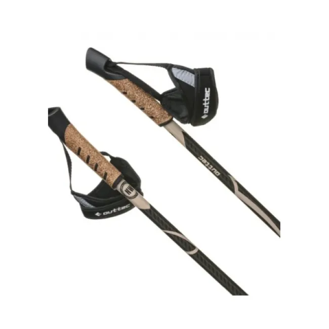 Трекінгові палиці Outtec 110 см 1-секційні Anti-shock Carbon