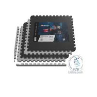 Мат-пазл Hop-Sport EVA 2cm HS-A020PM - 4 частей черно-серый